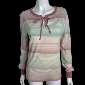 Vintage: Cozy Devon Stripe Knit Sweater | Scandi Cottagecore